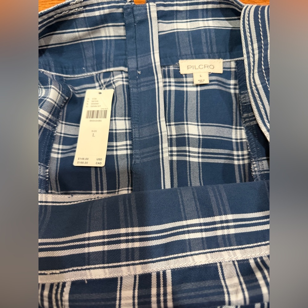 Pilcro Sleeveless Lakeside Swing Checkered mini Dress - Picture 6 of 7